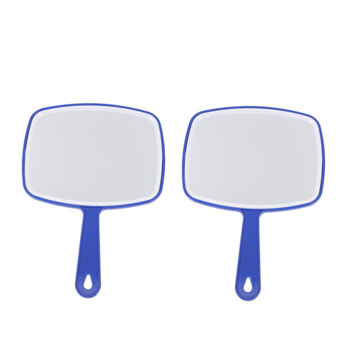 Beavorty 2Pcs Mirror with Handle Makeup Vanity Mirror Vintage Hand Mirror Travel Makeup Mirror Hairdressing Handheld Mirror Vanity Cosmetic Mirror Small Hand Mirror Creative Makeup Mirror