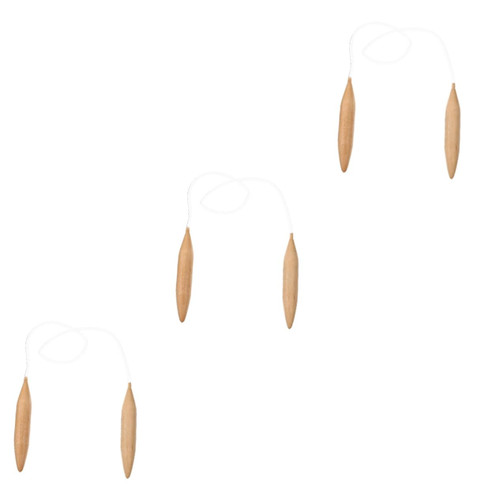 EXCEART 3pcs Coarse Wool Needle Circular Knitting Needle Hand Weaving Needle Knitting Hook. Scarf Knitting Needle Sewing Accessories Hook Tool Metal Sweater Needle Clothing Wood to Weave