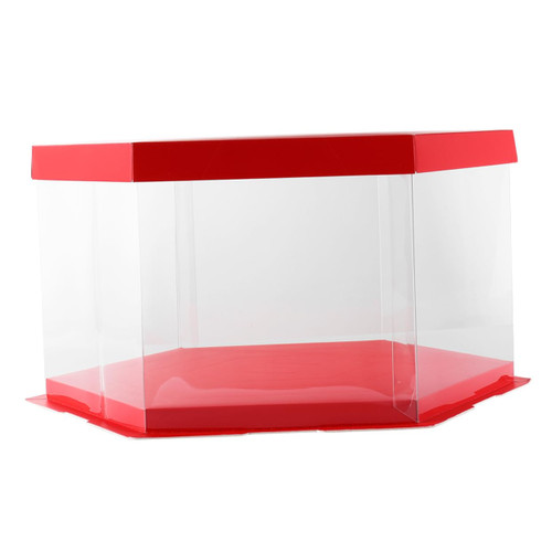 Amosfun 1 Pc Cake Box Birthday Cake Container Transparent Cake Wedding Cake Holder Cake Carrier Candy Containers for Gifts Cake Holder Plastic Clear Baby Paper Container Box Delicate