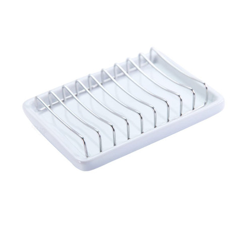 LABRIMP Bathtub Soap Dish Bathroom Soap Holder Bar Soap Holder Bathroom Soap Dish Bathtub Soap Holder Shower Soap Holder Bath Soap Holder Soap Case Take a Bath Travel Ceramics White