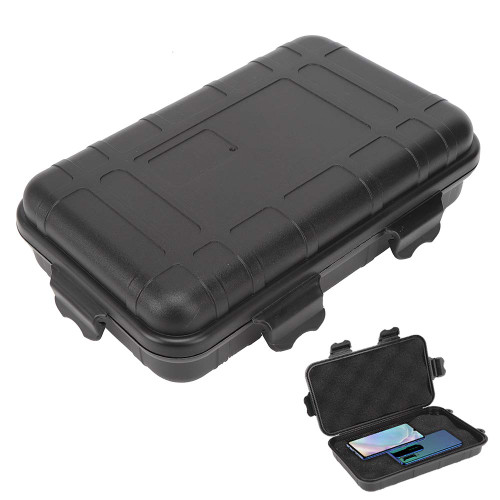 Drfeify Storage Box, 850ml High Capacity Shockproof Waterproof Box Sealed Box for EDC Tool Mobile Phone