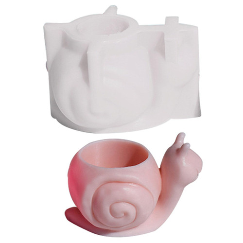 DIY Flowerpot Silicone Mold Cute Snail Shaped Concrete Moulds Flowerpots Molds Cements Mould Silicone Material for DIY Flowerpot Silicone Molds for Epoxy Resin