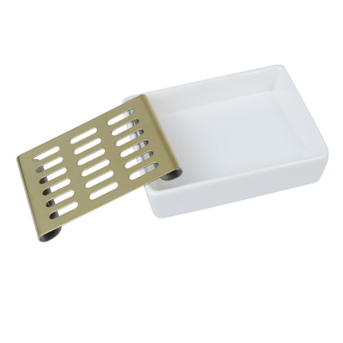 Cabilock Sink Tray 1pc Plastic Pallet Ceramic Soap Dish Plastic to Go Containers Soap Dish with Drain Dish Double Layer Soap Box Tray Drain Pipe Soap Holder Rectangle Soap Dish Holder