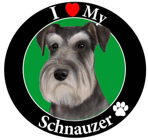 E & S Pets Car Magnet, Schnauzer, Uncropped