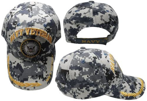 U.S. Navy Veteran Blue ACU Digital Camo Seal Crest Emblem Cap Hat U.S. Navy Veteran Blue ACU Digital Camo Seal Crest Emblem Cap Hat