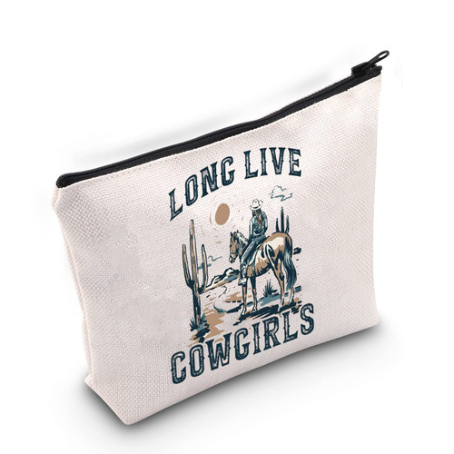 BLUPARK Western Gift Western Rodeo Zipper Bag Long Live Cowgirl Makeup Bag Western Women Cosmetic Bag Western makeup bag Cowgirl Gift Women Wild Vintage Gift?Long Live Cowgirl ? BLUPARK Western Gift Western Rodeo Zipper Bag Long Live Cowgirl Makeup Bag Western Women Cosmetic Bag Western makeup bag Cowgirl Gift Women Wild Vintage Gift?Long Live Cowgirl ?