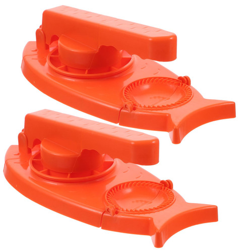 TIDTALEO 2pcs hand tools automatic dumpling maker home tools kitchen dumpling presser dumpling press mold household double head dumpling maker mould household dumpling presser pp 2 in 1 set