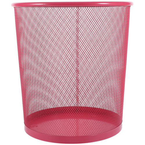 NUOBESTY Garbage Can Recycling Bin Kitchen Garbage Bin Wire Wastebasket Outdoor Circular Waste Bin Kitchen Waste Bins Small Metal Wastebasket Waste Basket Office Trash Basket Iron No Cover