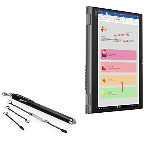 BoxWave Stylus Pen Compatible with Lenovo ThinkPad L390 Yoga (13.3 in) (Stylus Pen by BoxWave) - EverTouch Capacitive Stylus, Fiber Tip Capacitive Stylus Pen - Jet Black BoxWave Stylus Pen Compatible with Lenovo ThinkPad L390 Yoga (13.3 in) (Stylus Pen by BoxWave) - EverTouch Capacitive Stylus, Fiber Tip Capacitive Stylus Pen - Jet Black