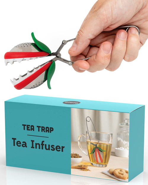 OTOTO Tea Trap Loose Tea Steeper - Tea Diffuser for Loose Tea Leaves - Cute Tea Infuser for Brewing Flavorful Teas - Tea Holder Loose Leaf Tea - Stainless Steel Kitchen Gadget Strainer with Fine Mesh OTOTO Tea Trap Loose Tea Steeper - Tea Diffuser for Loose Tea Leaves - Cute Tea Infuser for Brewing Flavorful Teas - Tea Holder Loose Leaf Tea - Stainless Steel Kitchen Gadget Strainer with Fine Mesh