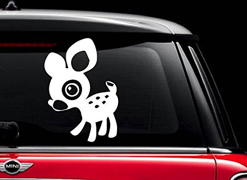 Deery Lou Enjoy (White 7") Vinyl Decal Sticker for Car Automobile Window Wall Laptop Notebook Etc Any Smooth Surface Such As Windows Bumpers