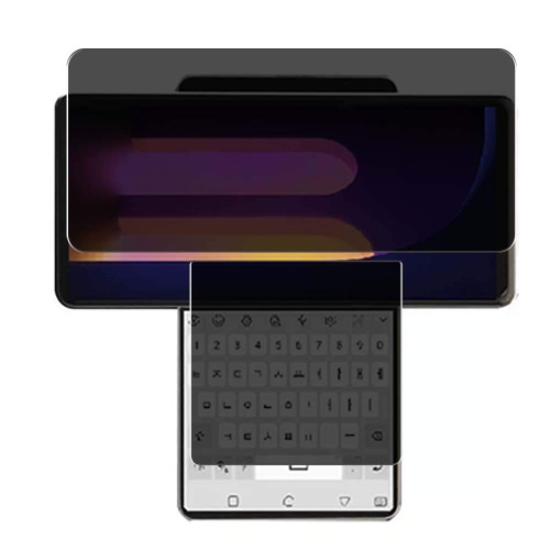 Puccy Privacy Screen Protector Film, compatible with LG Wing Anti Spy TPU Guard ? Not Tempered Glass Protectors ?, Black
