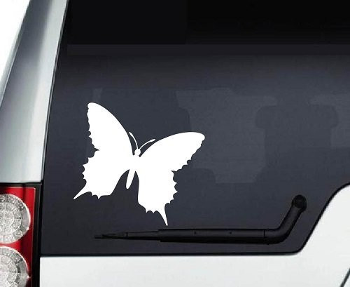 In-Style Decals Vinyl Decal Art Sticker 5.5" x 4.5" Beautiful Butterfly Fly Removable Design for Car Truck Window Bumper Laptop Wall 3117