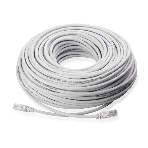 Lknewtrend 100FT Feet CAT5 Cat5e Ethernet Patch Cable - RJ45 Computer Router Network Internet Wire PoE Switch Cord (100 Feet, White)