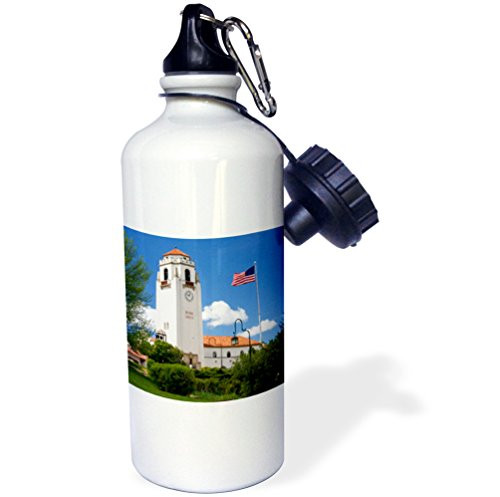3dRose wb_90025_1"The Boise Depot train station, Boise, Idaho US13 DFR0612 David R. Frazier" Sports Water Bottle, 21 oz, White 3dRose wb_90025_1"The Boise Depot train station, Boise, Idaho US13 DFR0612 David R. Frazier" Sports Water Bottle, 21 oz, White
