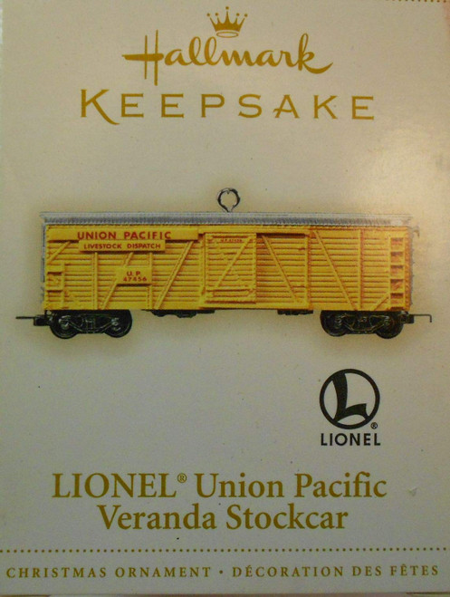 Hallmark Keepsake LIONEL Union Pacific Veranda Stockcar