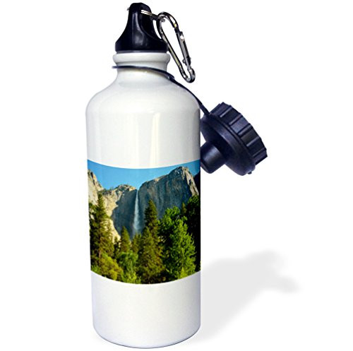 3dRose wb_191679_1 Upper Yosemite Falls, Merced River, Yosemite NP, California, USA - Sports Water Bottle, 21oz