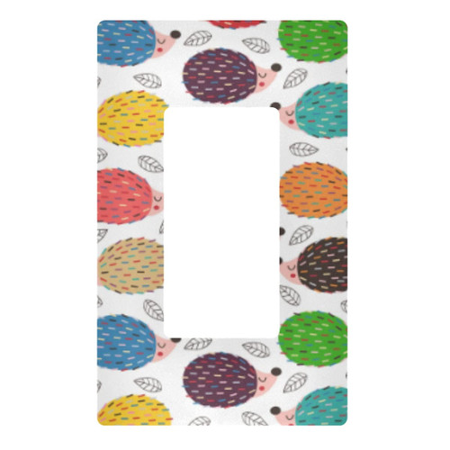 Decorative Light Switch Wall Plate - Colorful Hedgehogs Outlets Switch Plate Cover, Electrical Outlet Covers for Bedroom kitchen Home Decor Decorative Light Switch Wall Plate - Colorful Hedgehogs Outlets Switch Plate Cover, Electrical Outlet Covers for Bedroom kitchen Home Decor
