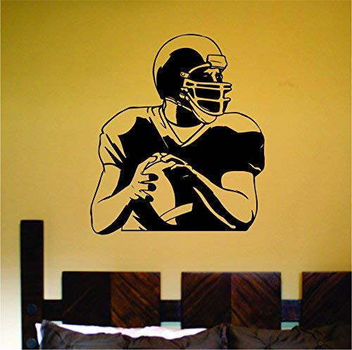Quarterback Football Player Large Version DD122 Vinyl Wall Decal Sticker Art Sports Kid Children Ball Nursery Boy Teen Sticker Wall Mural Art Graphic Sports Teen Kid Nursery
