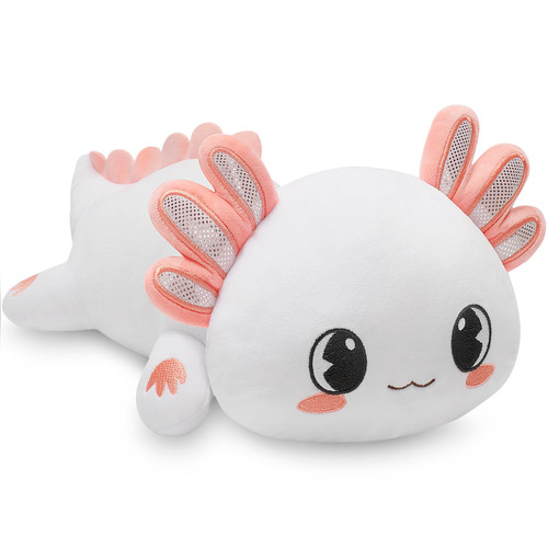Officygnet Axolotl Plush, 13" Soft Stuffed Animal Plush Toy, Cute Axolotl Plush Pillow, Kawaii Plushies Dolls for Kids, White Axolotl Gift for Girls Boys Officygnet Axolotl Plush, 13" Soft Stuffed Animal Plush Toy, Cute Axolotl Plush Pillow, Kawaii Plushies Dolls for Kids, White Axolotl Gift for Girls Boys