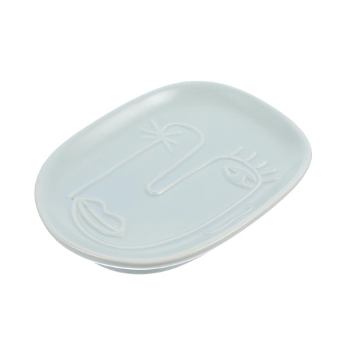Cabilock Ceramic Scrub Soap Dish Shower soap Holder soap Dishes for bar soap Ring Dish soap Cutter Porcelain soap Holder bar soap Container Storage Box Non-Slip Travel Ceramics