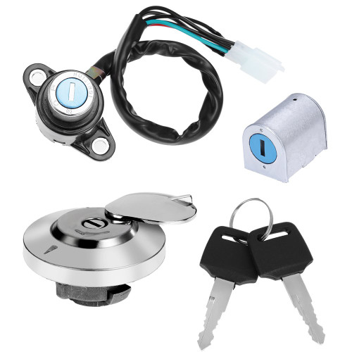 Ignition Switch Fuel Gas Cap Steering Lock Set replacement for HONDA REBEL MAGNA CMX 250 450