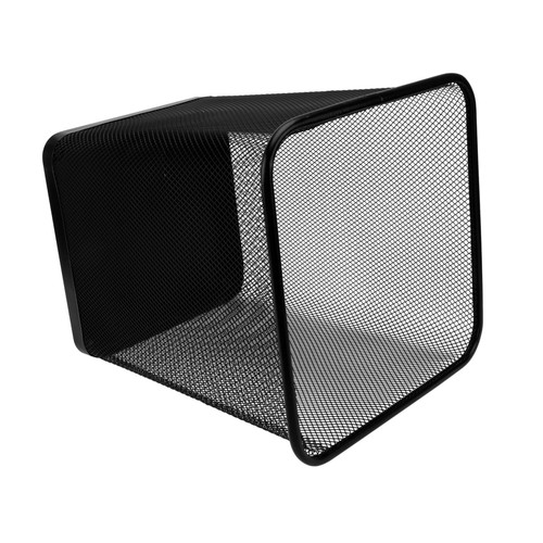NUOBESTY 1Pc Metal Trash can mesh Wastebasket Rubbish Storage Basket Bedroom Trash Basket Waste Paper Basket Trash Recycle bin Recycling bin Home Rubbish Storage Box Iron Office Square