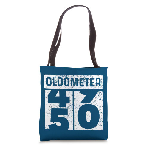 Oldometer Odometer Funny 50th Birthday Present Turning 50 Tote Bag