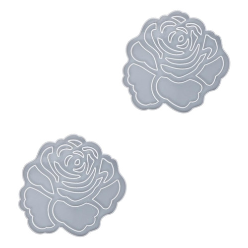 NOLITOY Resin Flower Molds 2pcs Rose Mold Rose Molds Rose Silicone Mold Silicone Rose Mold Pendant Rose Shaped Molds Rose Baking Rose Resin