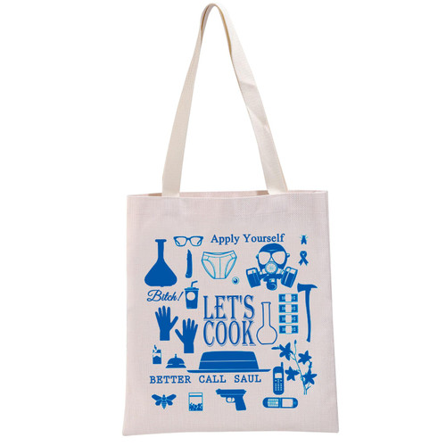 G2TUP TV Show Inspired Gift Let's Cook Tote Bag Crime Drama Themed Fans Hand Bag TV Show Fans Gift (Let's Cook TB)