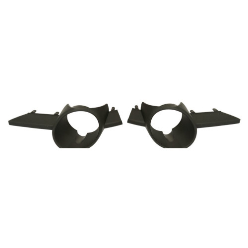 Evan-Fischer Fog Light Molding compatible with Chrysler Town and Country 08-11 Textured Left and Right Side