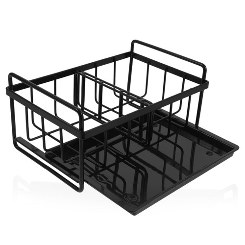 Abaodam Sponge Drainer Sink Rack Sponge Holder for Kitchen Sink Kitchen Sink Organizer Sink Dishcloth Wall Shelf Brackets soap Tray for Kitchen Sink Carbon Steel soap Dispenser Towel