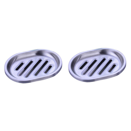 Cabilock 2pcs Stainless Steel containers Bathroom soap Rack Kitchen soap Rack soap Container Rack soap Holder soap Box Double Layer