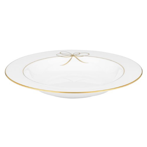 Lenox Bow Pasta Rim Soup Bowl, Gold