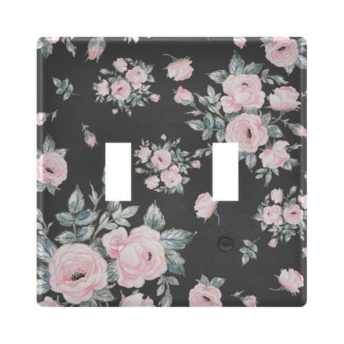 Bouquets Of Roses Triple Toggle Switch Plate Decorative Switch Plate Cover 3 Gang Outlet Wall Switch Plate for Home Office Living Room Kitchen 6.37 x 4.48 Inch