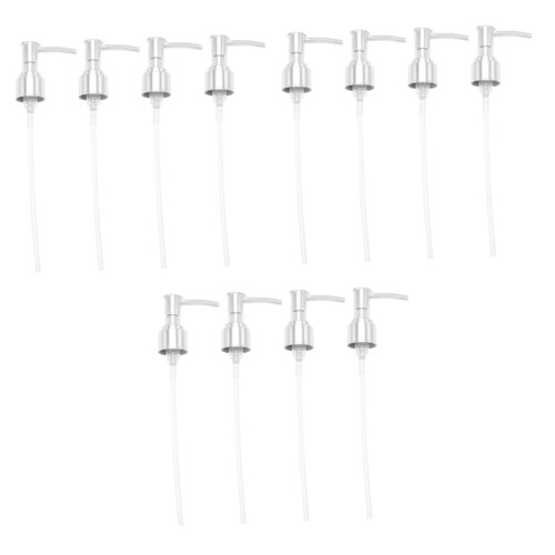 Cabilock 12 Pcs Lotion Bottle Emulsion Bottle Press Pumps Bottle caps Broken Pump Dispenser Replacement Hand soap Dispenser Pump Bottles for Liquids Lotion Pump Head Sauce handwashing Fluid