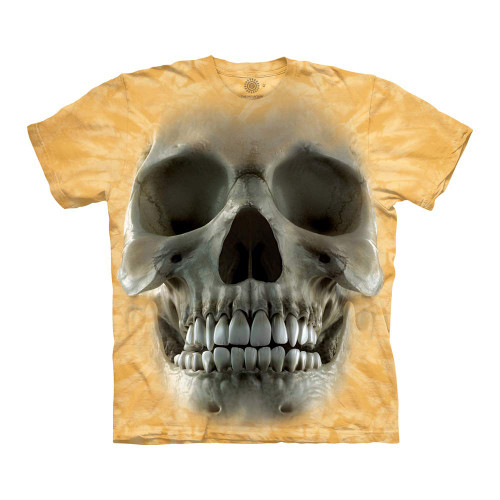The Mountain Unisex-Adult's Big Face Skull, Yellow, Small The Mountain Unisex-Adult's Big Face Skull, Yellow, Small