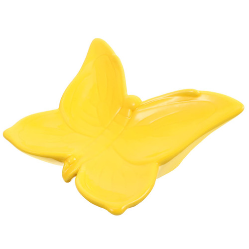 Zerodeko Butterfly soap Dish Shower soap Dish Holder Kitchen Sink Organizer Sink Tray Drainer Rack soap bar Dish Travel Hand Lotion Ceramic Butterflies Soap Dish Toiletries Ceramics Sponge