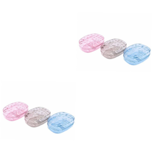 FOMIYES Clear Soap Dish 6 Pcs Box Soap Dish Soap Basket soap Holder Household