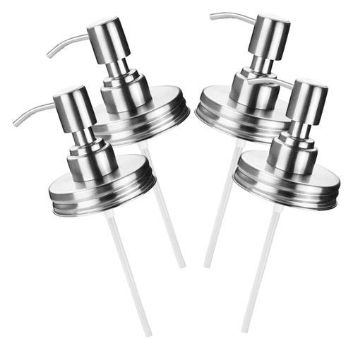 LIGHTAOTAO 4Pcs soap Pump Head Replacement Bottle Pumps Bottle Pump Accessories Replacement Pump Lotion Pump soap Dispenser Head Bottle Pressing Pumps 16oz Stainless Steel Pump Heavy pp