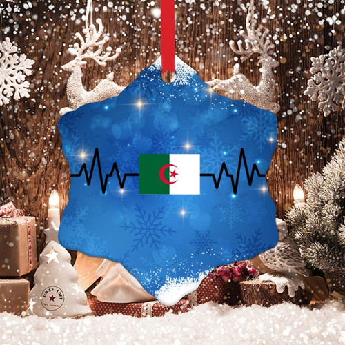 Swavecat Algeria Christmas Ornament - National Flag Ornament City Souvenir Gift Christmas Ornaments Algeria Heartbeat Ceramic Xmas Tree Keepsake to Friends Mom Dad Swavecat Algeria Christmas Ornament - National Flag Ornament City Souvenir Gift Christmas Ornaments Algeria Heartbeat Ceramic Xmas Tree Keepsake to Friends Mom Dad