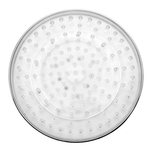 Walfront Shower Head Spray,All Chrome Water Temperature Controlled Color Changing LED Handheld Shower-Head by Top Brand Manufacturer! Color of LED lights changes automatically according to water temp