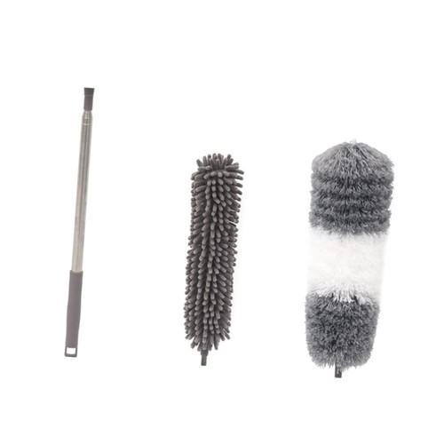 1 Set dust Brush extendable Duster Extension Duster Static Duster Expandable Duster High Reach Duster Kit Duster dusting Tool Microfiber Hand Duster Washable Sweeper Clean Chenille