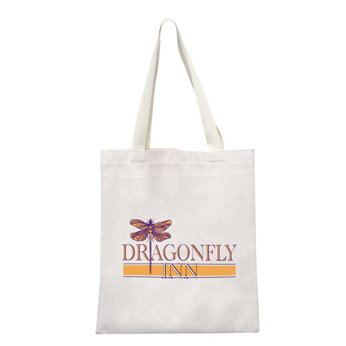 GJTIM Dragon fly Inn Canvas Tote Bag TV Show Inspired Shopping Bag for Fans