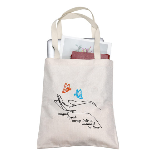 TOBGB Album Tote Bag Singer Fans Music Lover Gift Song Lyrics Gift Album Inspired Gift (august slipped tote) TOBGB Album Tote Bag Singer Fans Music Lover Gift Song Lyrics Gift Album Inspired Gift (august slipped tote)