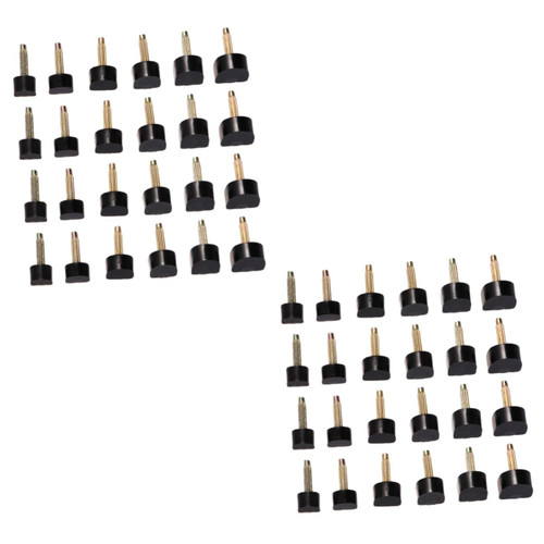 48 pcs High Heels Tips Heel caps high Heel Shoe Tips high Heel Rubber Tips Replacement tap Shoe Pointed Heels Heel Tips caps Tips Replacement dowels Boot Women's Shoes Repair