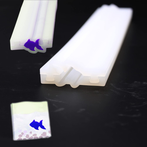 X-Haibei Fish Tube Column Silicone Soap Mold Embed Soap Making Supplies Dia. 1inch