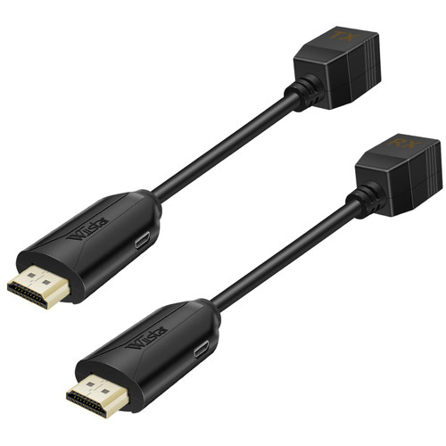 HDMI Over Ethernet Cat5e / Cat6 RJ45 Ethernet Cable, Male to Female HDMI to RJ45 Ethernet Network Converter 2 Ports up to 196ft/60m Transmitter Receiver Power On Support Full 1080p from Displays HDMI Over Ethernet Cat5e / Cat6 RJ45 Ethernet Cable, Male to Female HDMI to RJ45 Ethernet Network Converter 2 Ports up to 196ft/60m Transmitter Receiver Power On Support Full 1080p from Displays