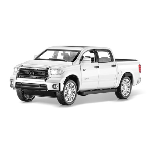 SASBSC Tundra Truck Toys for 3 4 5 6 7 Year Old Boys Pickup Toy Trucks for Boys Age 3-5 Pull Back Toy Cars for Kids Age 4-7 Diecast Metal Model Trucks with Light and Sound