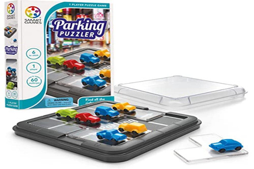 SmartGames Parking Puzzler Cognitive Skill-Building Travel Game with Portable Case featuring 60 Challenges for Ages 7 - Adult SmartGames Parking Puzzler Cognitive Skill-Building Travel Game with Portable Case featuring 60 Challenges for Ages 7 - Adult